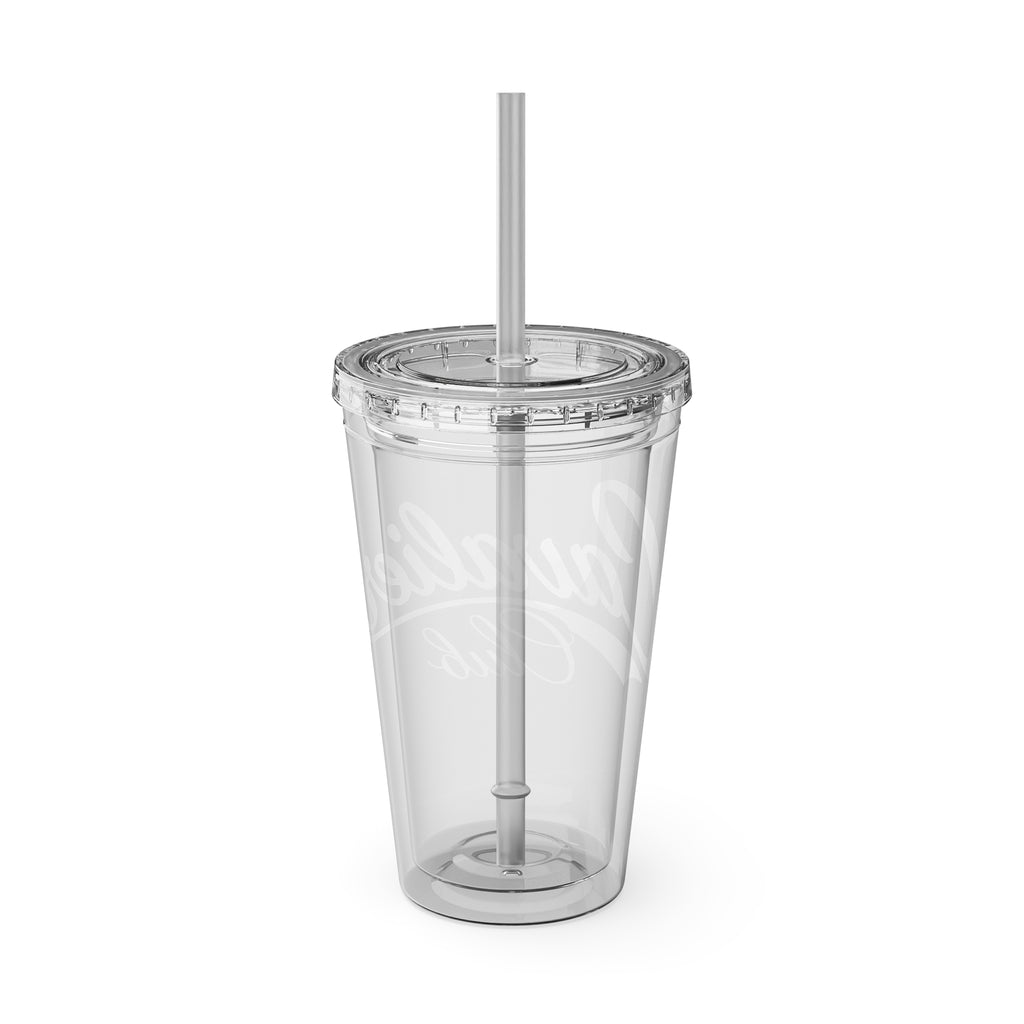 Dog Walk Tumbler with Straw, 16oz